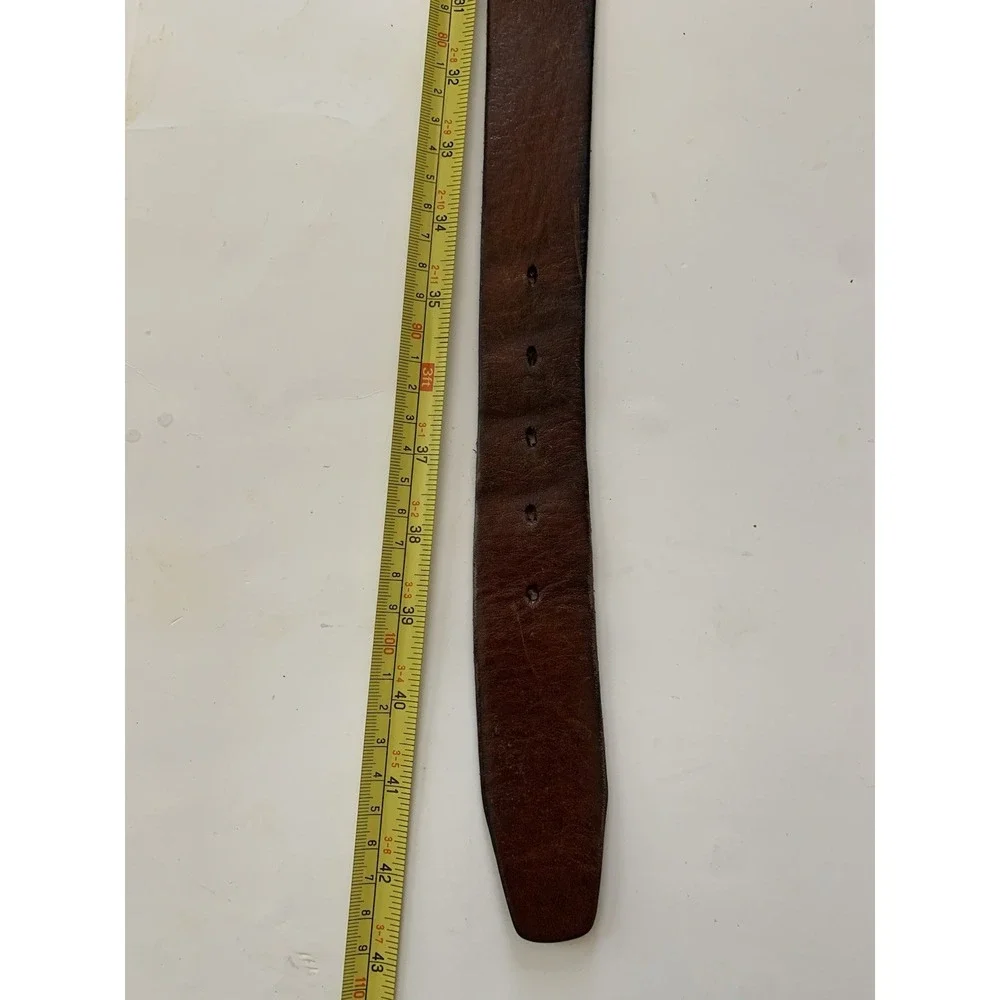 RELIC Authentic Men's Brown Belt Full Grain Cowhide Work Belt - Men's Size 35-38